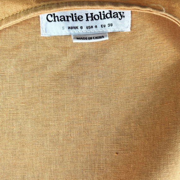 Charlie Holiday Orange Saint Wrap Women’s Sz 4 - Picture 5 of 5